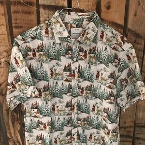 Denim & Flower mens button up